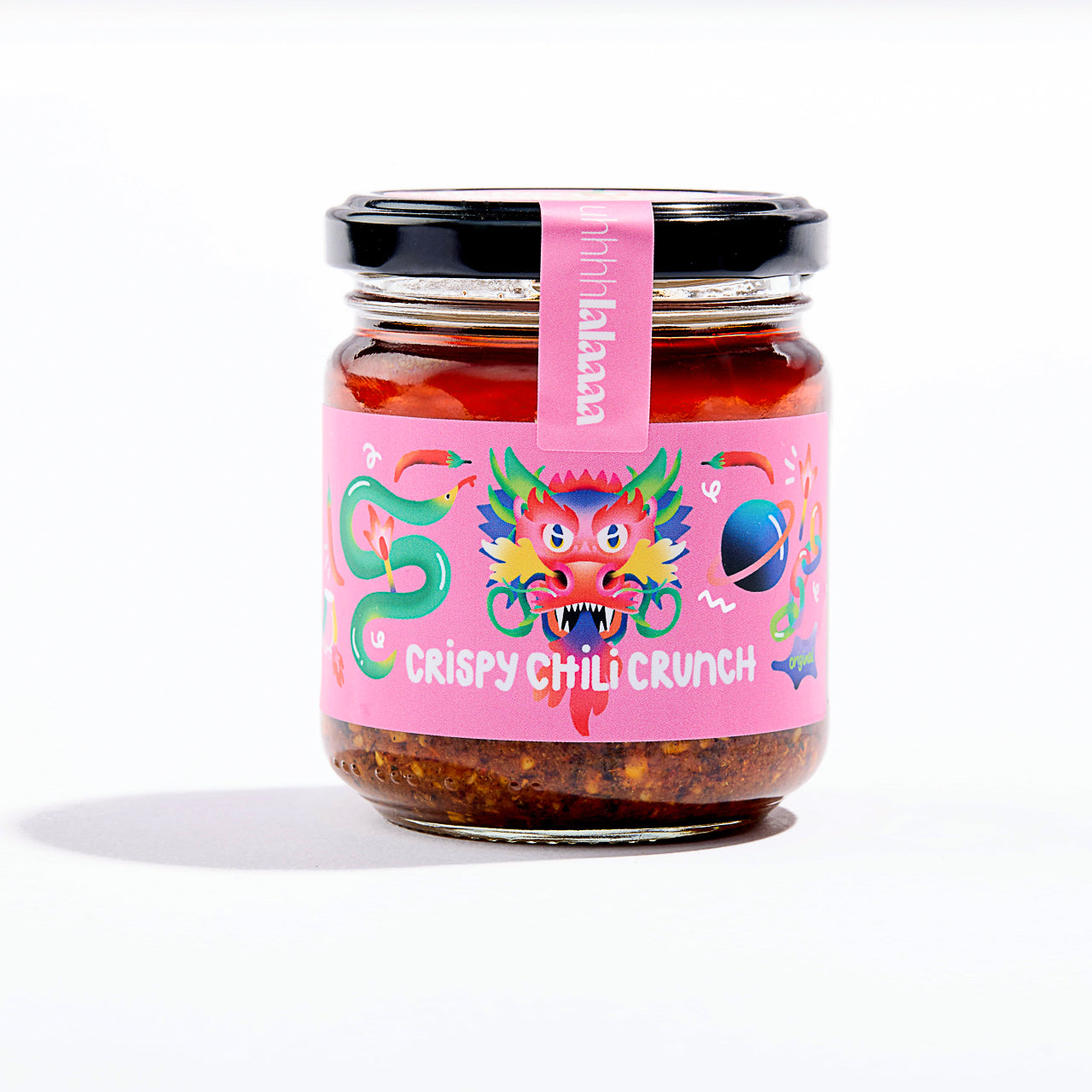 Fronatalansicht-Crispy-Chili-Crunch-Original-Glas