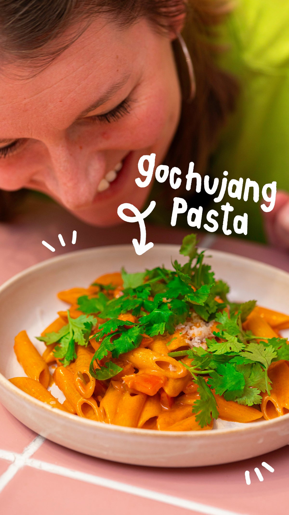Gochujang Pasta Korea trifft Italien und Beide sind sehr glücklich darüber.